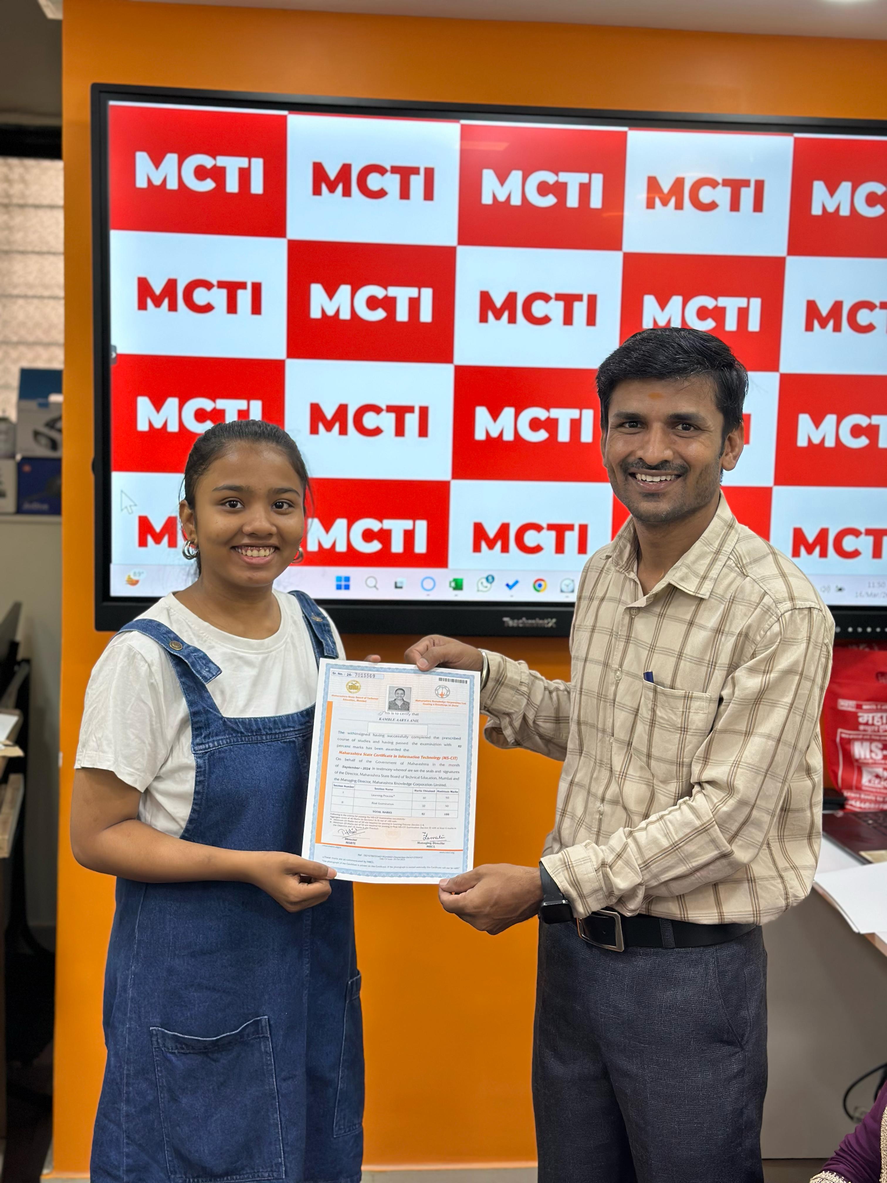 Certificate Distribution - Arya Kadam