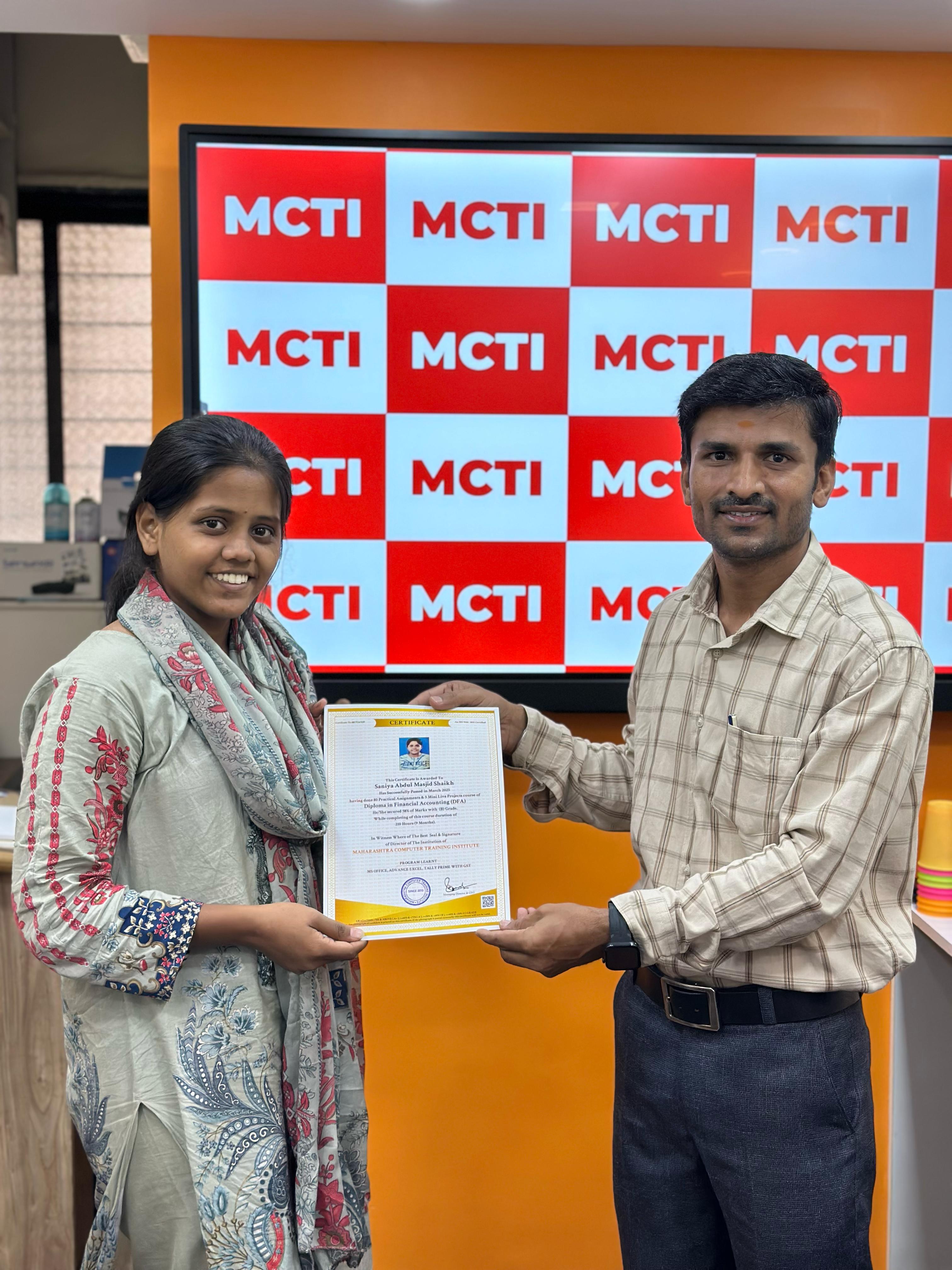 Certificate Distribution - Saniya S